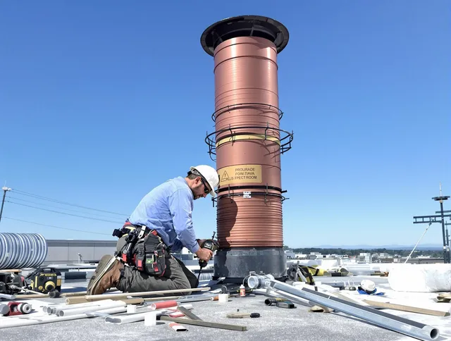 Installed chimney liner by Fort Collins Chimney Sweep in Fort Collins, CO