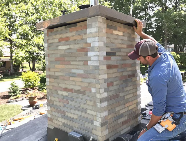 Fort Collins Chimney Sweep completing a modern chimney remodel in Fort Collins, CO