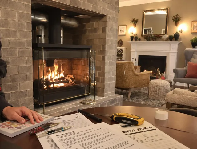 Fort Collins Chimney Sweep verifying fireplace safety measures in Fort Collins, CO