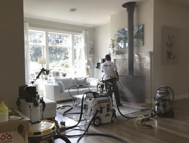 Soot removal service by Fort Collins Chimney Sweep for a fireplace in Fort Collins, CO